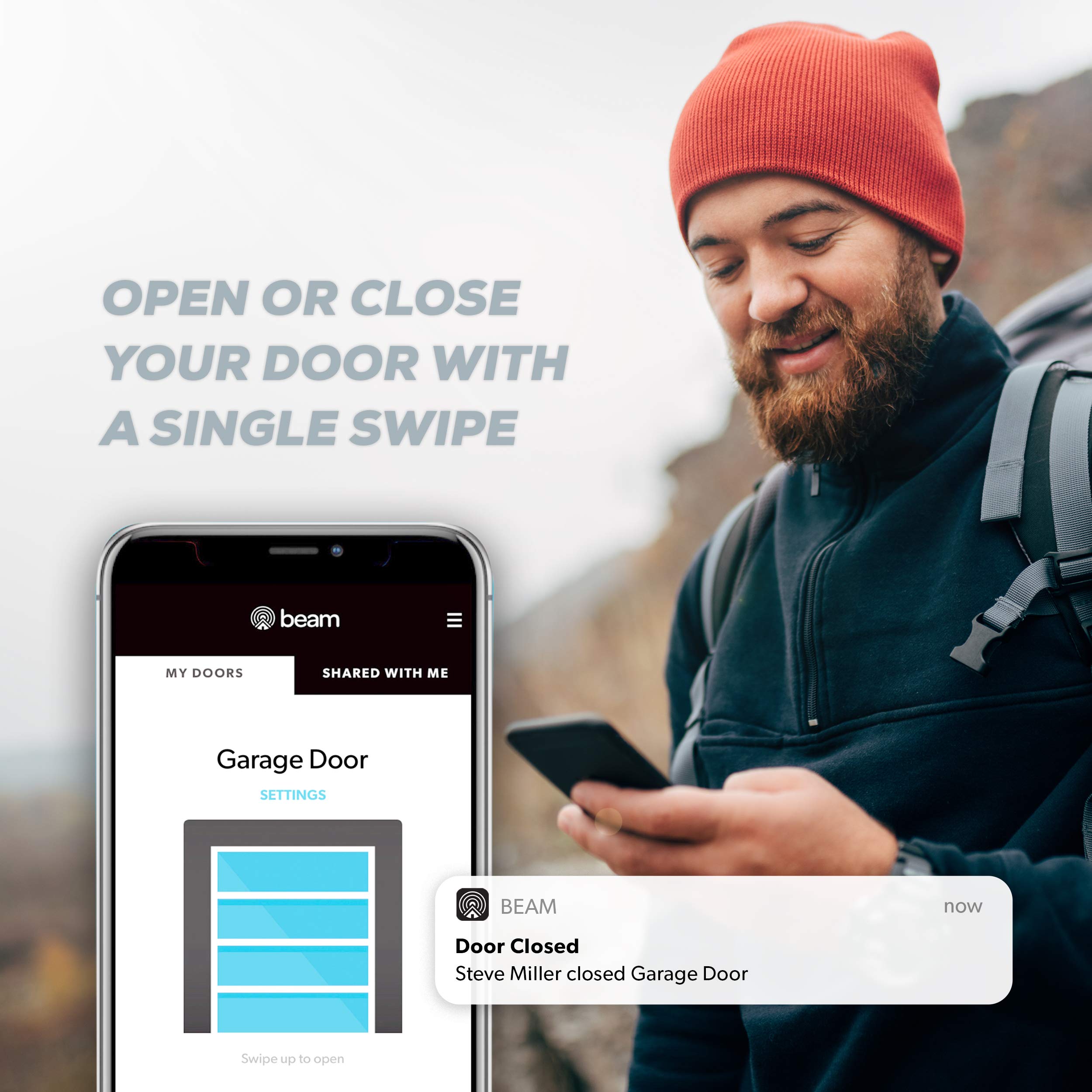 The beamUP V2B Wifi Garage Door Opener