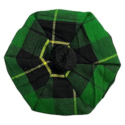 Scottish Tam O' Shanter Acrylic Tartan Wool Tammy