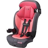 Safety 1st Grand 2-in-1 Booster Car Seat, Converts from High Back to Belt-Positioning Booster, High Back Seat for Kids 40-65, and Belt-Positioning 40-100 Pounds, Sunrise Coral