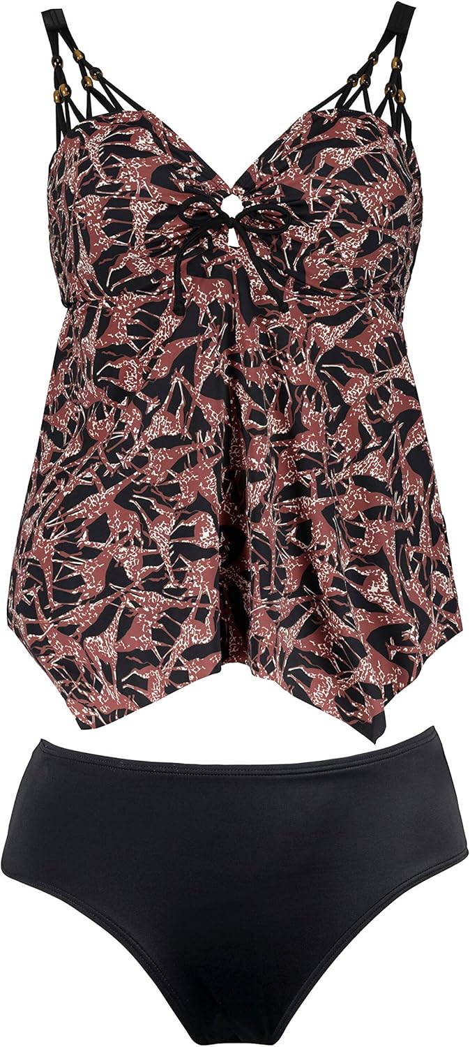 Ulla Popken Damen große Größen Tankini 749892 Ulla Popken Amazon.de