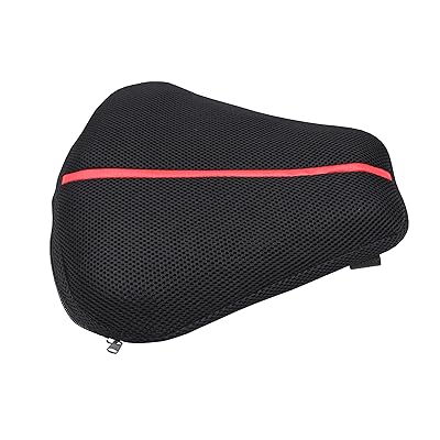 Sport Motorcycle Cruiser Seat Air Cushion Pad for Comfortable Traveling Pressure Relief Durable Fabric Fits Most Seats of Sport Touring, Sport Eliminate Pressure Increase Riding Comfort 11&ldquo; x 11&rdquo;