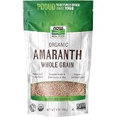 NOW Foods, Organic Amaranth Whole Grain, Protein &amp; Fiber, 16 oz