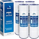 AQUIVEX CL460 Jandy Pool Filter Cartridge, Compatible with Jandy CL460, CV460, APCC7354, A0558000, R0554600, Pleatco PJAN115-PAK4, Unicel C-7468, Filbur FC-0810, FC-6410, Aladdin 21501 (4 Pack)