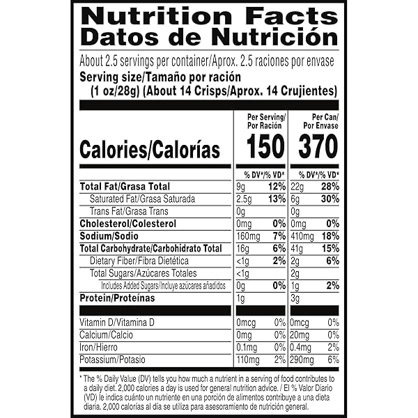 PRINGLES POTATO CRISPS CHIPS, LUNCH SNACKS, OFFICE AND KIDS SNACKS, GRAB N’ GO, SOUR CREAM AND ONION, 1.88 POUNDS (12 CANS)
