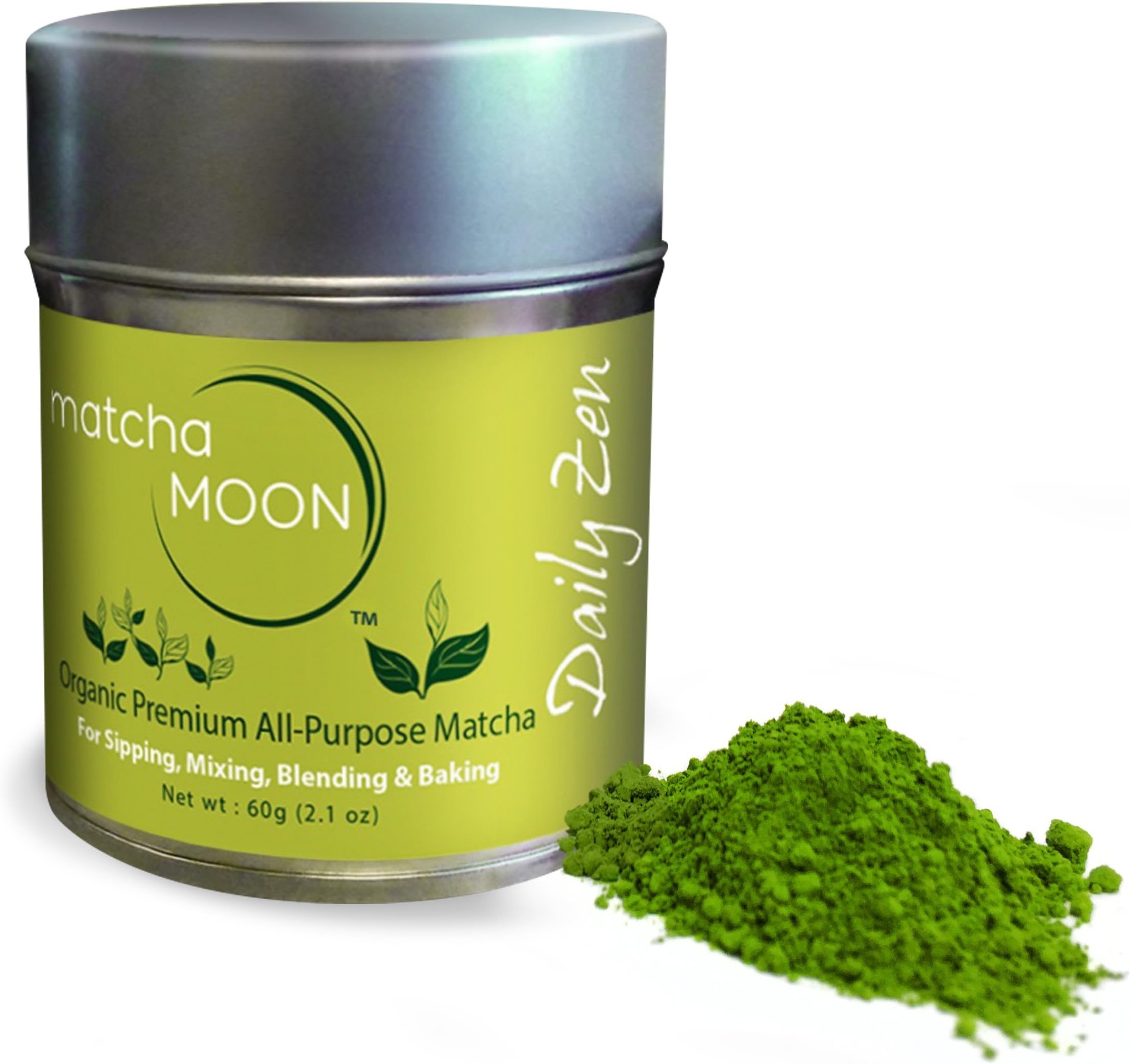 Uji Matcha - Japanese Green Tea Powder Organic - All-purpose Premium Culinary Grade - Kyoto Japan - Vegan, Gluten-free, Antioxidants, Weight Loss - Ideal for Baking, Smoothies, Latte, Iced - 60g Tin