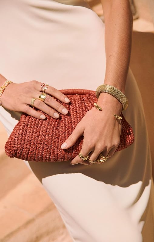 Anillo Mujer Ajustable Hoja Acero Baño Oro