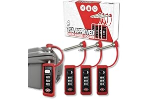 CEDAR MILL FINE FIREARMS TSA Locks for Gun Case - Gun Case Locks, Pelican Case & Monoshaft Single Shaft Lock - TSA Approved for Shotgun Case Luggage, Suitcase, Rifle & Pistol Cases 4-Pack 3-Digit Combination Lock