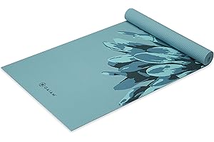 Gaiam Print Yoga Mat, Non Slip Exercise & Fitness Mat for All Types of Yoga, Pilates & Floor Exercises