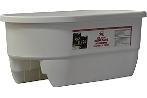 HOME DEK DEKOR DUAL-WHITE Dual Rail Planter