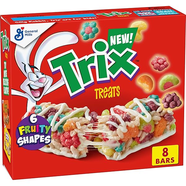 TRIX BREAKFAST CEREAL TREAT BARS, SNACK BARS, 8 CT