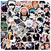 Cool Classic Jujutsu Anime Kaisen Stickers for Water Bottles,Laptop,Birthday Party Supplies Party Decorations Party Favors (red)