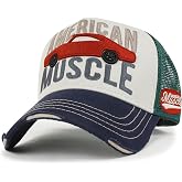 ililily Premium Go with The Flow Embroidery Baseball Cap Vintage Trucker Hat