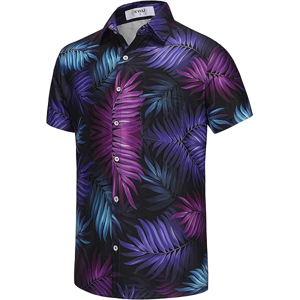BAIKUTOUAN Lion Reggae Jamaica Shirt - Men’s Casual Short Sleeve Button-Down, Loose Fit, For Beach, Vacation & Casual Wear - View #2