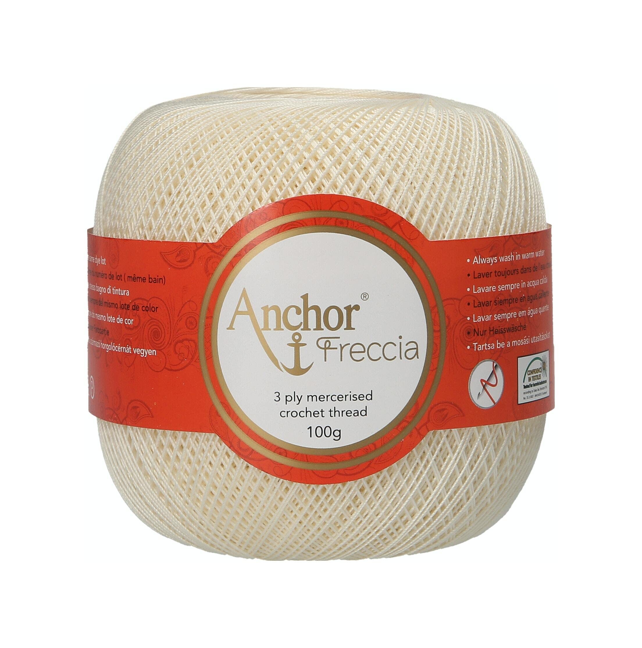 Anchor 4770016-06650 Crochet Yarn, 100% Cotton, 6650, Thickness 16, 163 g