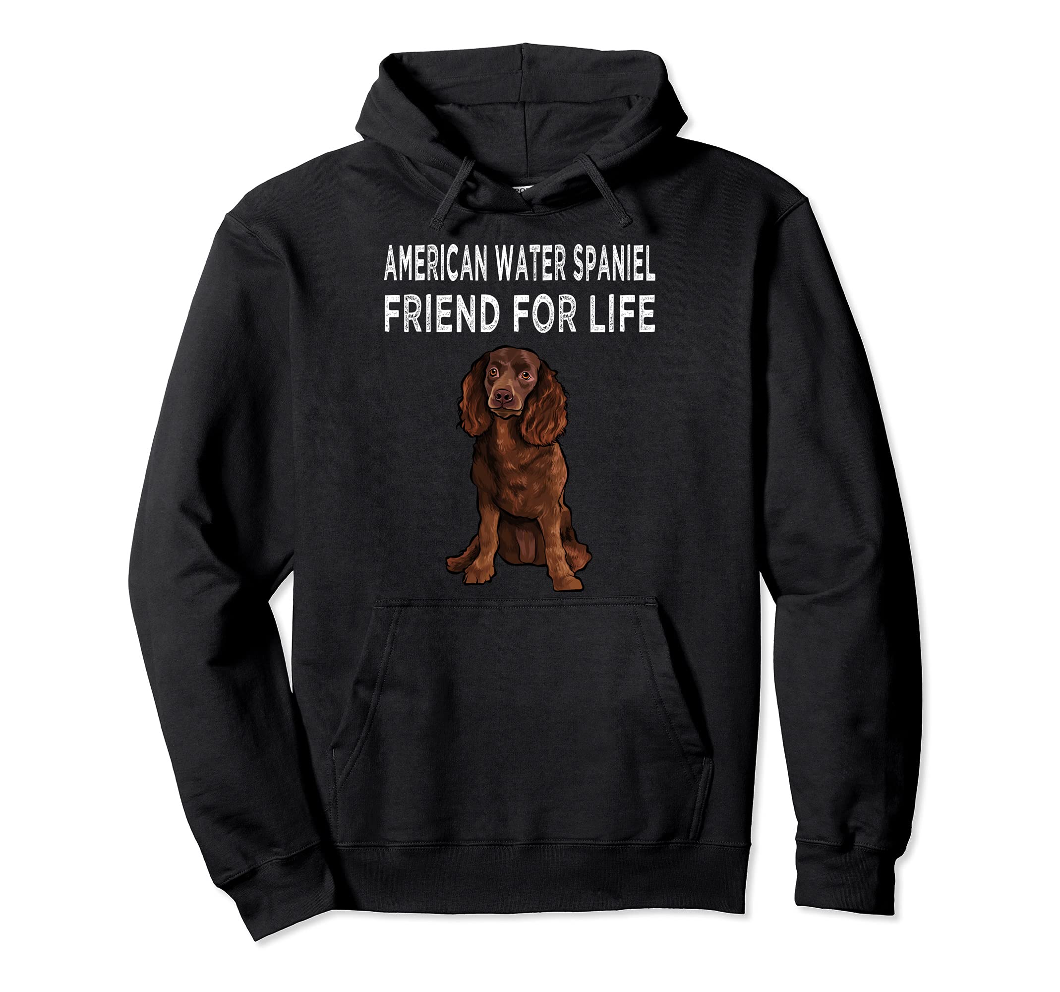 American Water Spaniel Friend For Life Dog Friendship Pullover Hoodie