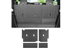 EVGOXMODS Rear Seat Back Cover Compatible with Ford Bronco 4 Door 2025 2024 2023 2022 2021, All-Weather Backrest Protector Cargo Mat Liner Interior Accessories