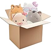 Squishmallows 8" Mystery Cat 3-Squish Value Pack - Get Three Official Jazwares 8" Kitty Plush for Less - Collectible Soft & Squishy Stuffed Animal Toy - Gift Set for Kids, Girls & Boys