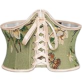 Scarlet Darkness Corset Belt for Women Renaissance Lace up Corset Floral Wide Waist Belts