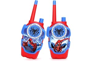 MATCONLY Spidey Walkie Talkies for Kids - 2 Pcs Indoor and Outdoor Spider Toys Gifts for Man Boys