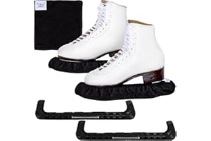 CRS Cross Skate Guards, Soakers and Towel Gift Set - Ice Skating Guards and Soft Skate Blade Covers for Figure Skating or Hockey