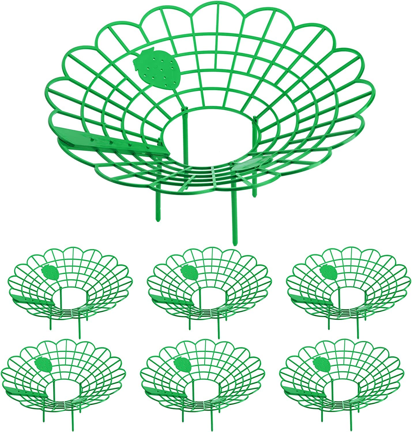GIONAR 6Pack Strawberry Supports - Strawberry Plant Support Stand Strawberry Growing Racks Protector Strawberry Growing Frame Holder Cage