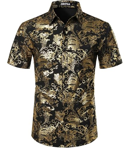 mens rose gold dress shirt Zeroyaa Purple Foil XXL Long Sleeve NWT Button day ease Rose Gold Color Cotton Satin