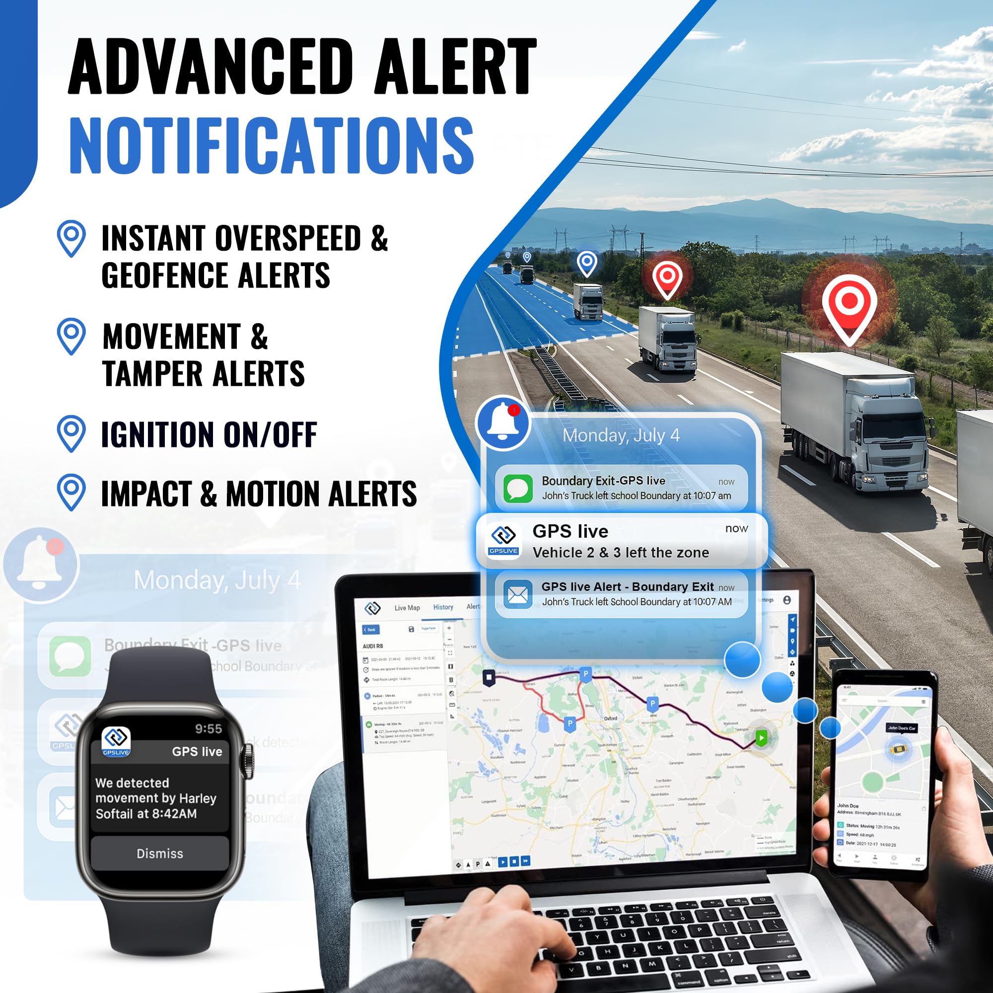 REWIRE SECURITY DB2 Wired GPS Tracker for Vehicles | Easy Installation on 8V–32V Batteries | Fits with Car, Truck, Trailer, RV, Van, Boat & Motorbike | Live Tracking | Low Cost Subscription Plans