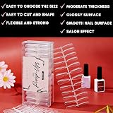 Makartt Long Coffin Nail Tips 504pcs Clear Full Cover 21 Sheets 10 Sizes view 4