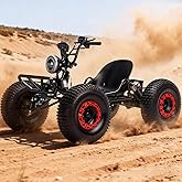 Electric Go Kart, 2000W Motor Go Kart for Adults &amp; Kids with Premium Steel Tubular Frame, 3 Speed Off-Road Kart with 6'' Tires, Hydraulic/Rear Disc Brake, Up to 30MPH (56''L*39''W*35''H)