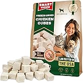 Beloved Pets Dog & Cat Treats Freeze Dried Chicken Cubes 5.3 oz - All Natural Meat Raw Pet Food - Human Grade High-Protein Snacks & Grain-Free Jerky Chews for Cats and Small Dogs