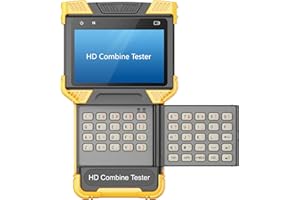 EVERSECU 5 in 1 CCTV Tester Support Upt to 4K IP Camera & Up to 8 Megapixel AHD, TVI, CVI & CVBS Analog Camera, Security Video Monitor with 4" Screen, Keypad, POE Out, PTZ