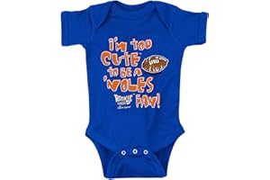 ROOKIE WEAR BY SMACK APPAREL Florida Football Fans. Too Cute to be a 'Noles Fan. Royal Onesie or Toddler Tee (NB-5/6T)