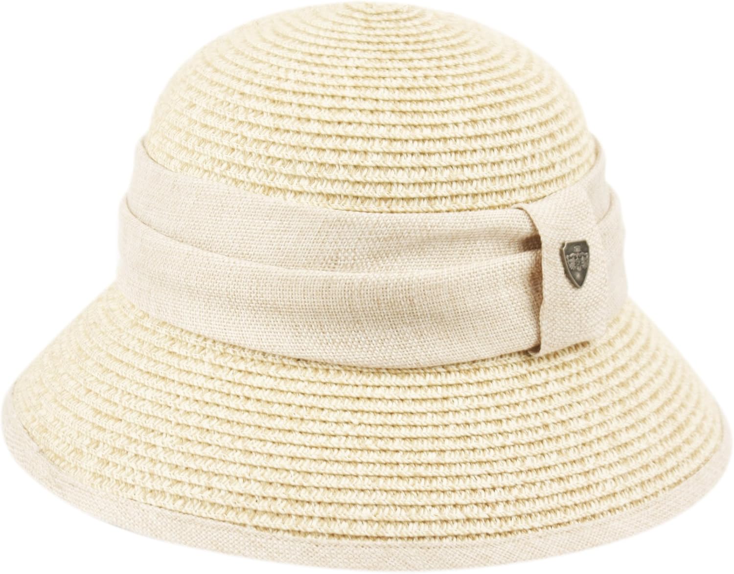 linen cloche hat