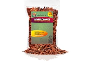 Enhance Your Outdoor Space with Gardenera's Red Mulch - Colorful and Functional - 1 Quart