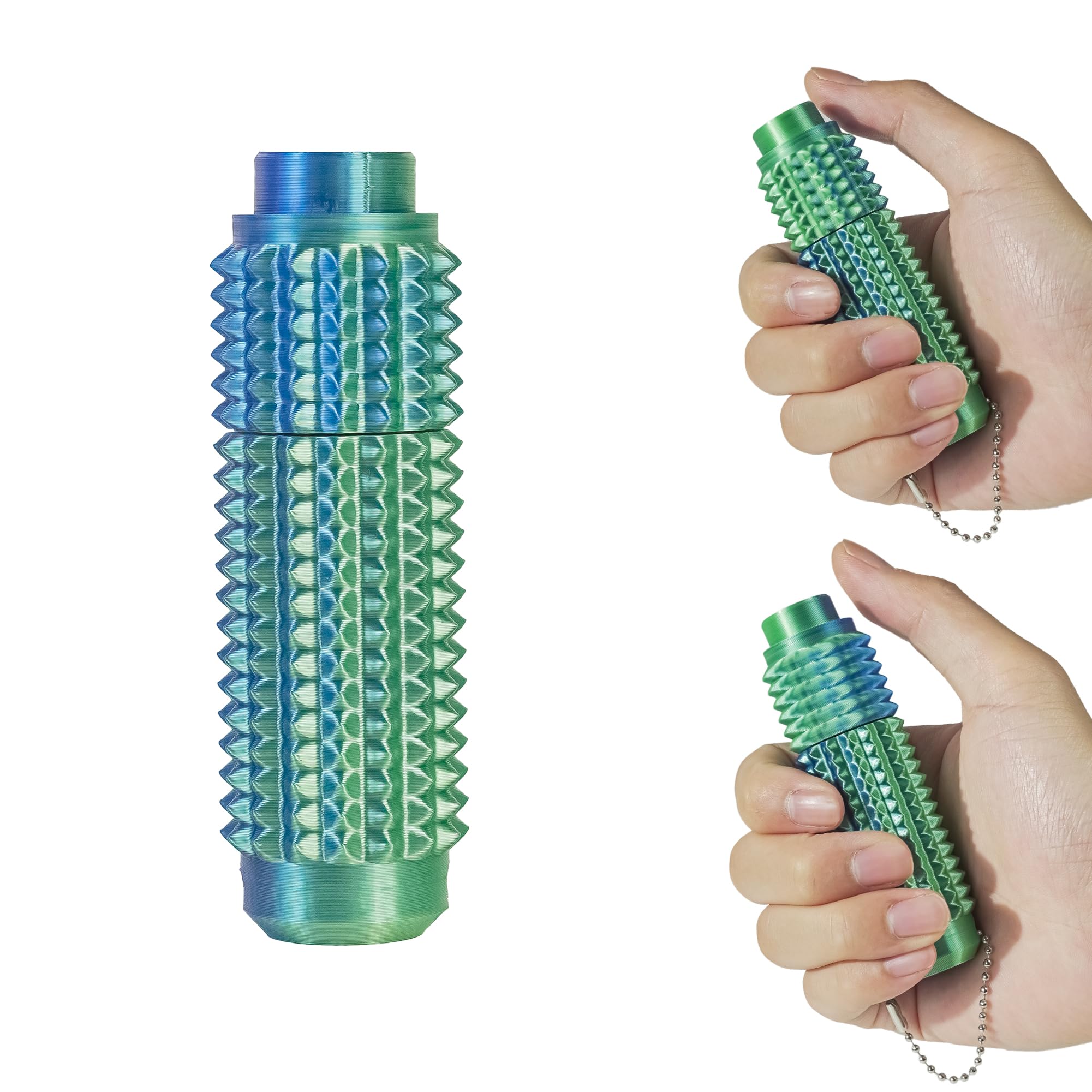 Photo 1 of SnapMorph Little Ouchies Fidget Toy, Pain Stim Toy with Buttons and Spinning - Stress Relief & Pain Relief Stimulation for Adults & Teens,1PCS Green