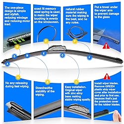 RAINTOK Windshield Wiper Blades Replacement for