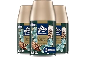 Glade Automatic Spray Refill, Balsam & Spruce, Scented Air Freshener for Home and Bathroom, 6.2 Oz, 3 Count