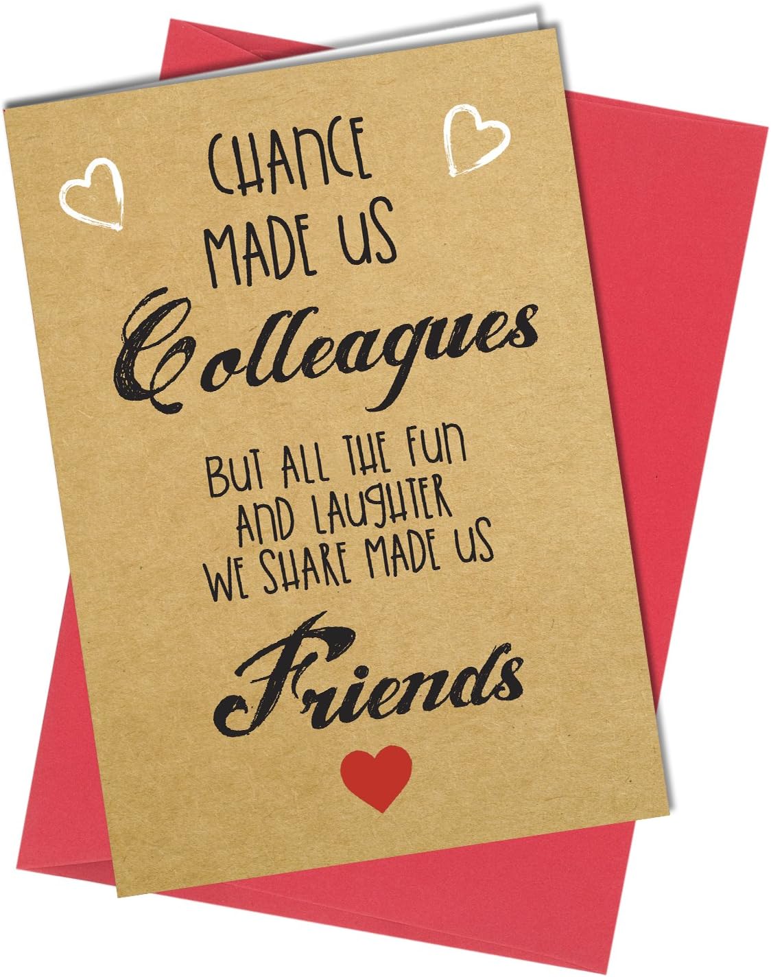 BIRTHDAY FRIENDSHIP CARD Work Colleague Friends Thank you Greeting Card