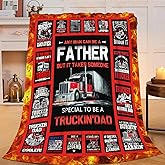 Truck Driver Blanket Best Truck Driver Blankets Fleece Plush Flannel Super Soft Cozy Warm Lightweight Trucker Decor Gifts for Boys Girls Kids Adults Men Women 40" x 50"