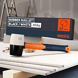 PRESCH Rubber Mallet 450g Fiberglass Handle 55mm Diameter for Indoor Outdoor Use view 8