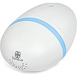 Essential Oil Diffuser Riverock V2 by Deneve&reg; Aromatherapy Oil Spa Humidifier and Mister Ultrasonic - Perfect Decor Gift for a Peaceful Home Yoga Meditaion Workout or Office Space (White)