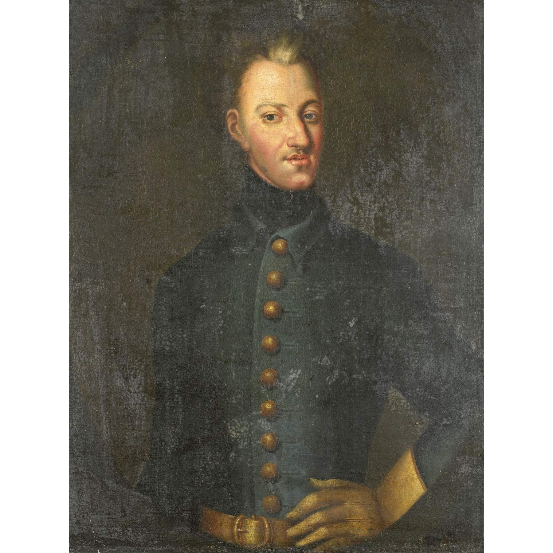 Artery8 Von Krafft Portrait King Charles XII Sweden Large Wall Art Poster Print Thick Paper 18X24 Inch