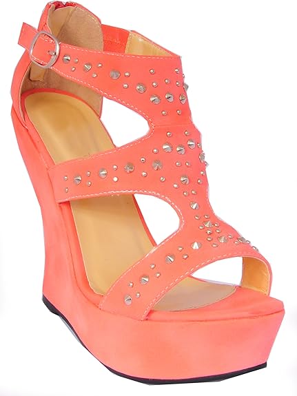 bright pink wedges uk