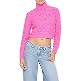 Forever 21 Womens Turtleneck Cropped Sweater