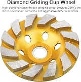 Topcloud 4 Inch Concrete Grinding Cup Wheel 12 Segs Diamond Turbo Grinder Disc view 2