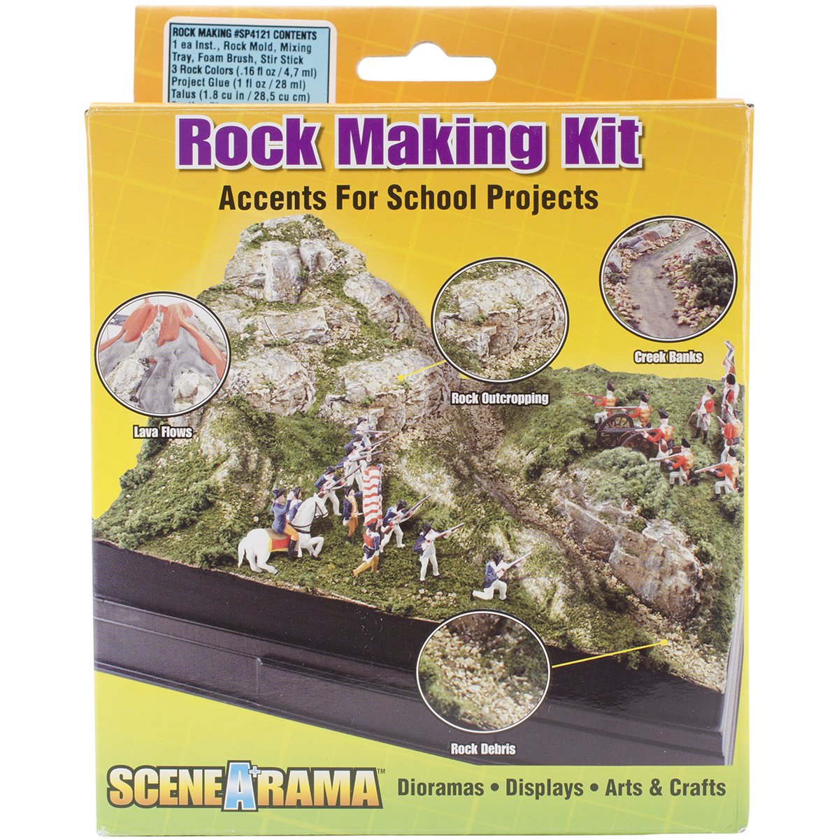 Woodland Scenics Cardboard Diorama Kit Rock Making