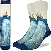 Good Luck Sock Men's Nautical Ships and Boats Socks, Adult
