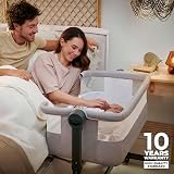 Kinderkraft Nestee UP 2 Co-Sleeping Cot with Birth Mattress Grey view 2
