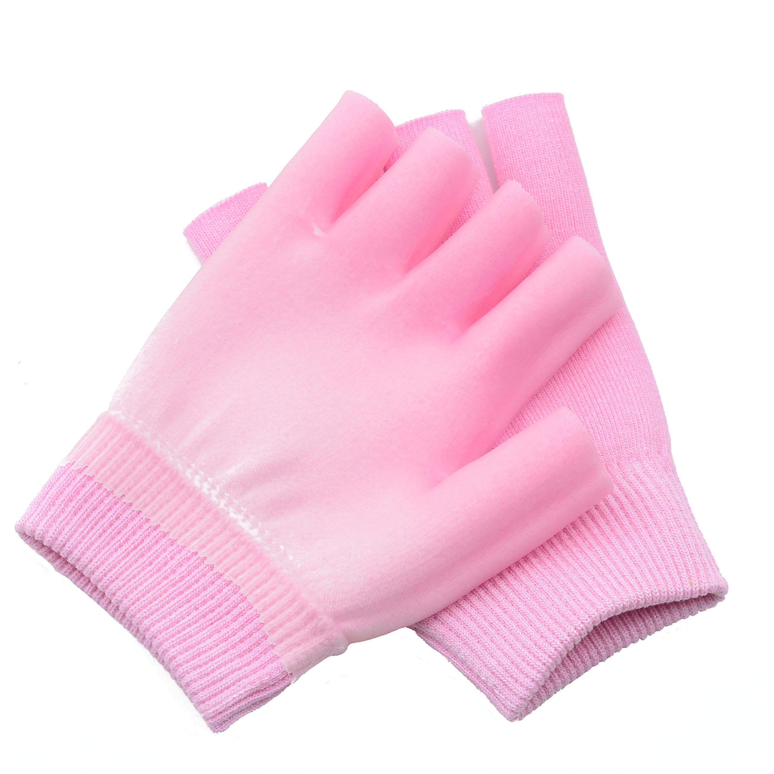 1 pair Moisturizing Spa Gloves Half Finger Touch Screen