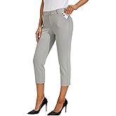 Willit Women's Capri Pants Dress Yoga Work Capri Slacks Stretch Office Business Casual Pants High Waisted 21"